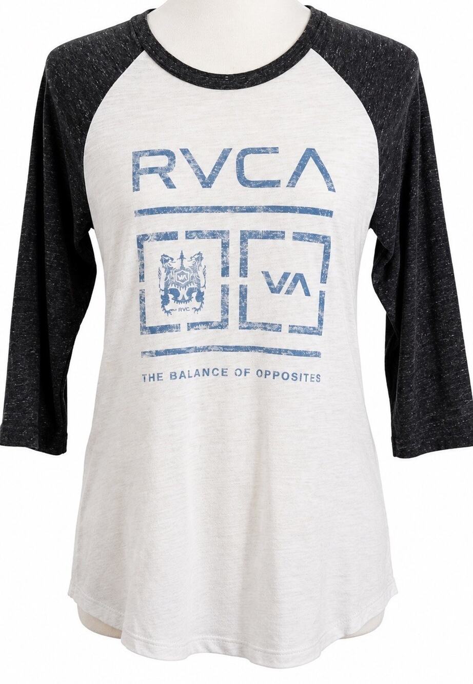 RVCA Artist Network Program Womens M Raglan Baseball Tee Graphic ANP Shirt top